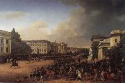 Franz Kruger Parade on Opernplatz in 1822